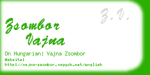 zsombor vajna business card